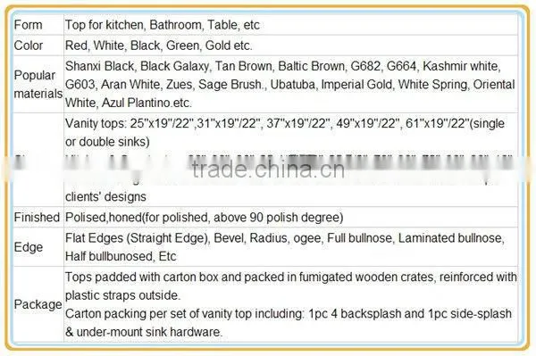 Star galaxy granite countertop of good price