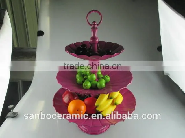 Colors Stand for wedding cake, Metal cake stand 3 Tiers Big size for display