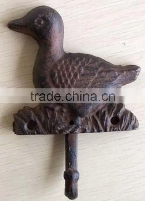 The England style antique cast wrought iron wall key hook