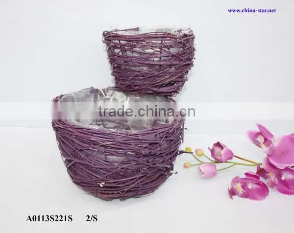 wicker baskets for plants