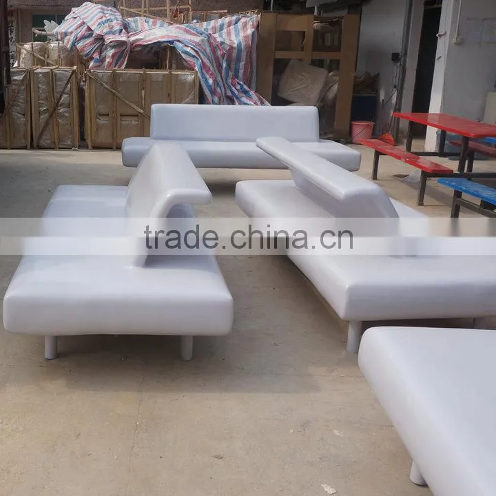 Large fiberglass safa chair