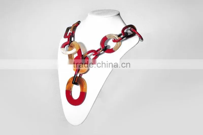 Horn necklace made of natural buffalo horn in Vietnam