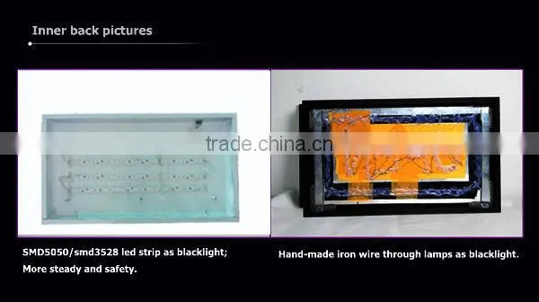 Custom electronic LED light up glowing epoxy resin sign / fancy LED sign board display