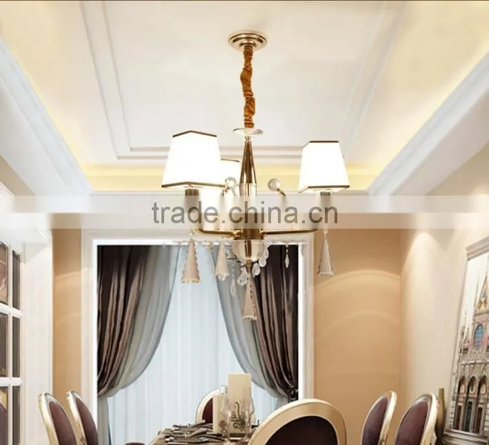 M960 Momoda decorations luxury simple Crystal living room bedroom golden home lighting chandelier pendant lamp