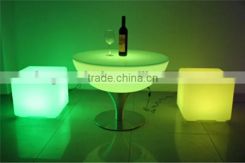 Durable high quality PE Spa ledlight up LED coffee table