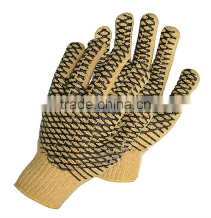 Sunnyhope wholesale pvc dotted cotton hand gloves