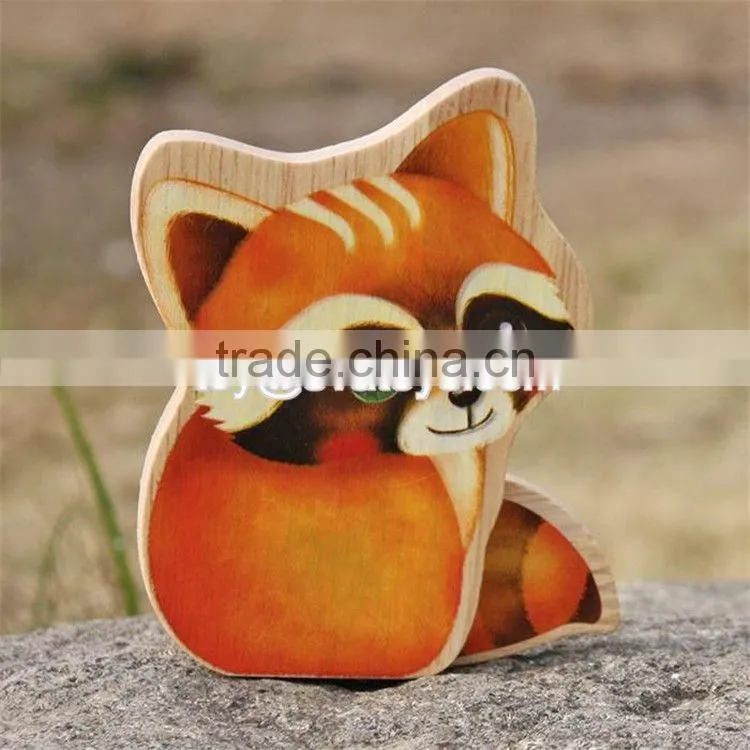New design educational rabbit peacock squirrel toys wooden animal toys for toddlers W01B040