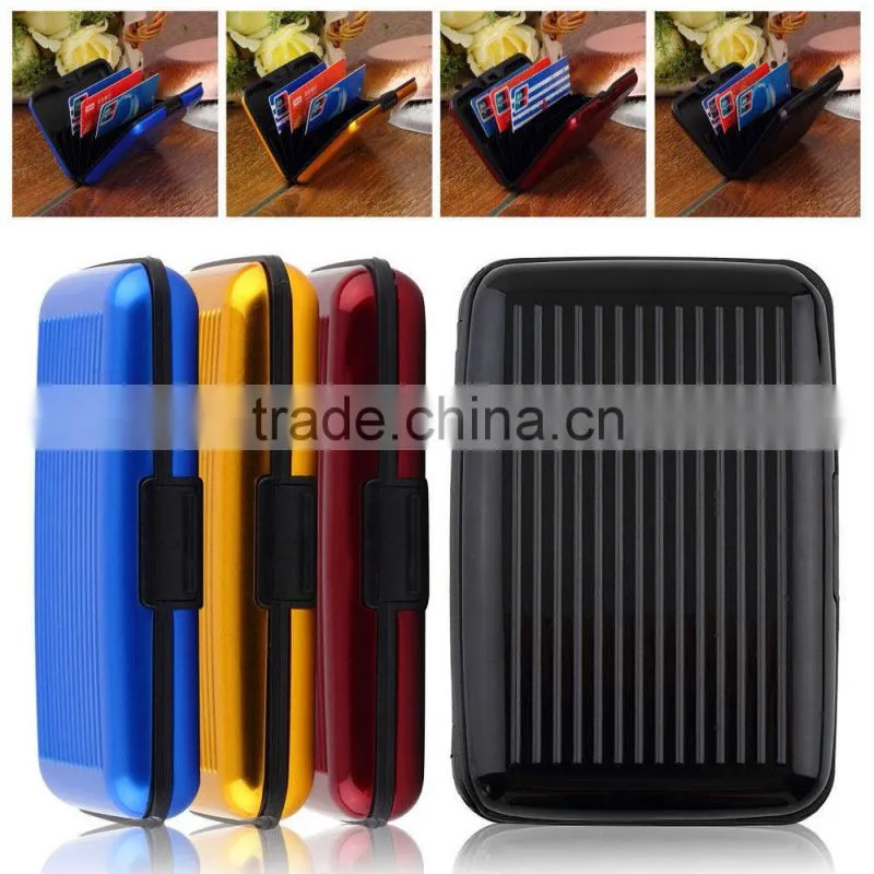 Aluminum Metal Waterproof Box Case Business Credit Card Holder Wallet