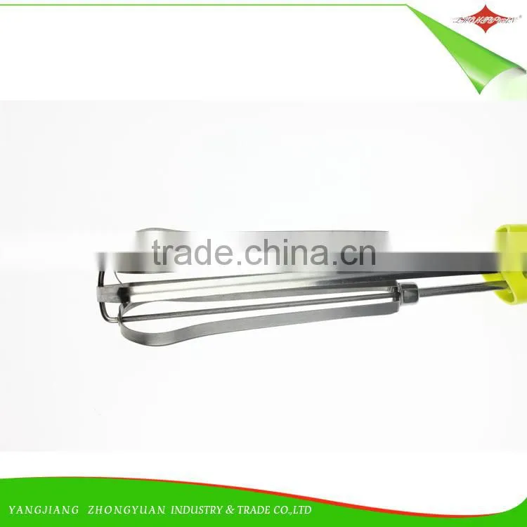ZY-C1020C 2015 hot-selling stainless steel rotation egg whisk egg beater