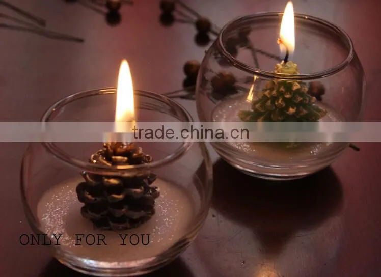 2015 ! Vintage Beautiful Glass Ball Candle Holders Table Bauble Holder for Candle new designs Home Decor Festival Wedding
