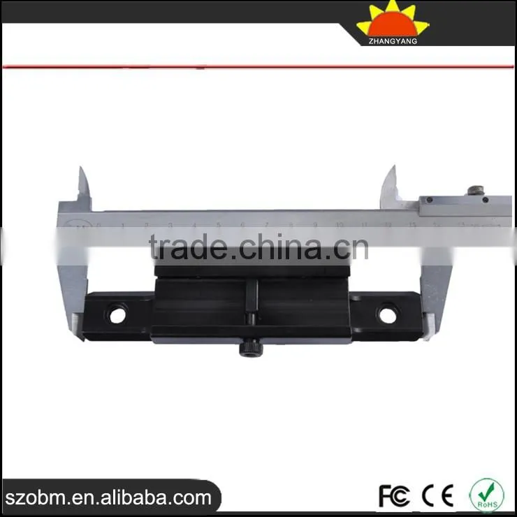 D0038 Aluminum Alloy 21mm Tactical Flashlight Gun Mount Quick Disassembly Rail Adaptor