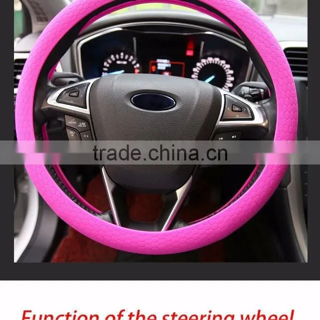 Excellent quality competitive price silicone car steering wheel cover factory wholesale
