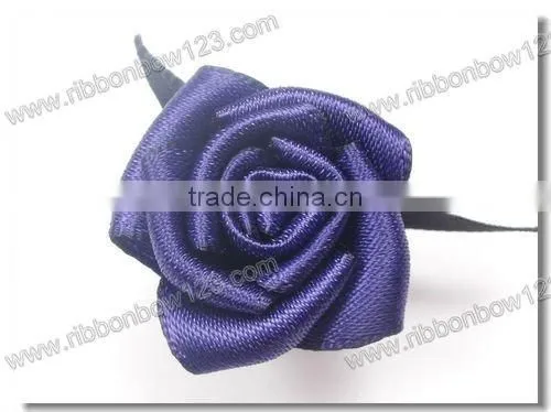 pure handmade Stretch satin ribbon flowers design