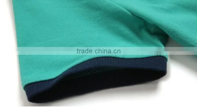 100% cotton applique school uniform polo shirt for children