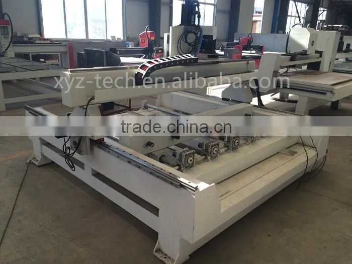 High efficiency 6 or 8 heads cylinder engraving cnc router woodworking machine