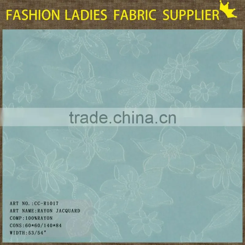 hot sales 100% pure rayon dobby fabric for suit and pants solid jacquard fabric jacquard rayon fabric
