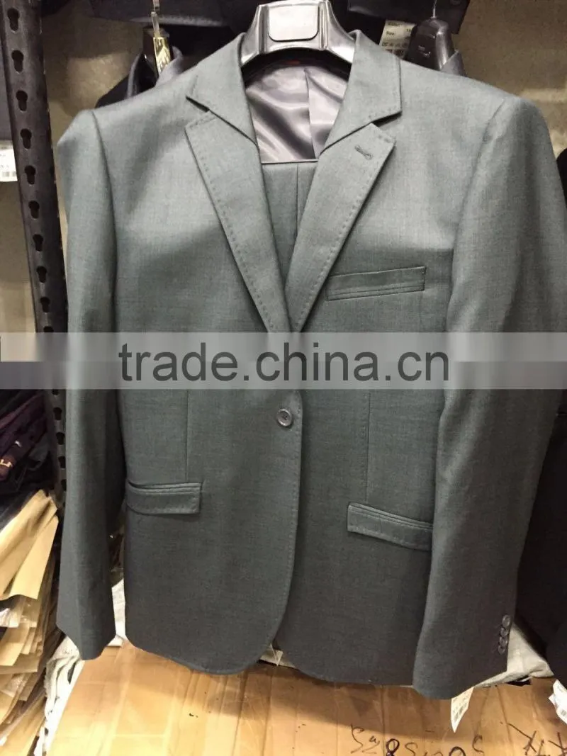 GZY low price stock wholesale latest design coat pant men suit