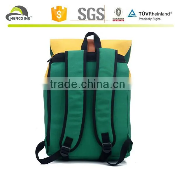 Canvas And Leather Backpack, Stock Backpack, Fashion Backpack