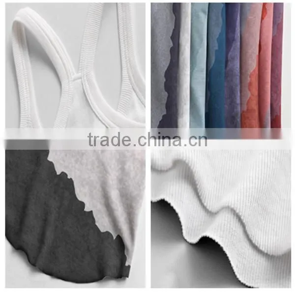 Wholesale Y back printed Tank Tops