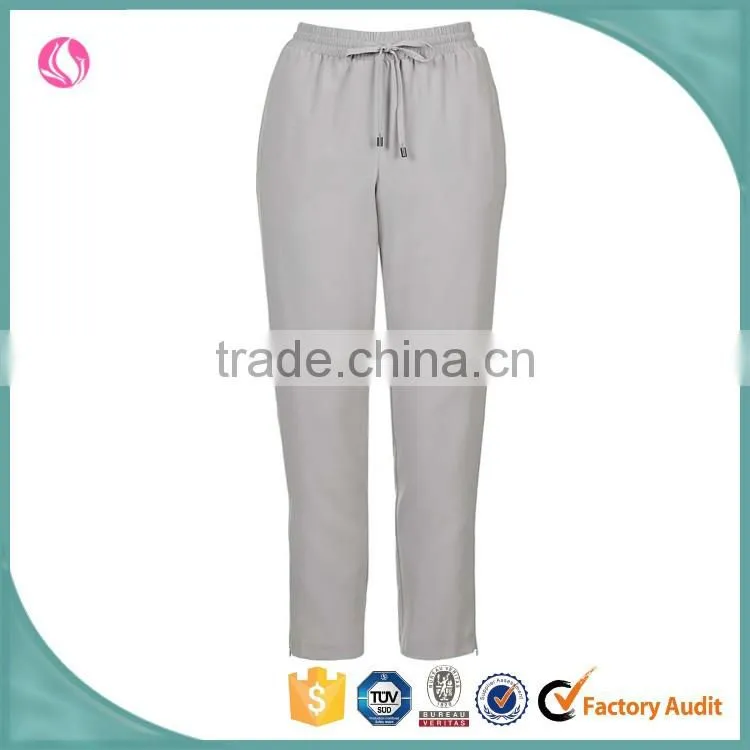 Women casual thin summer elastic waistband joggers, bottoms cropped pant
