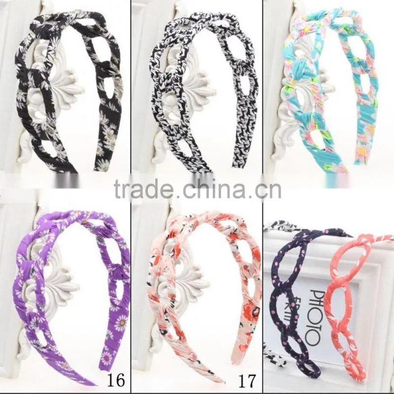 Ladies Hair Accessory Fashion Hollow Fabric Headband