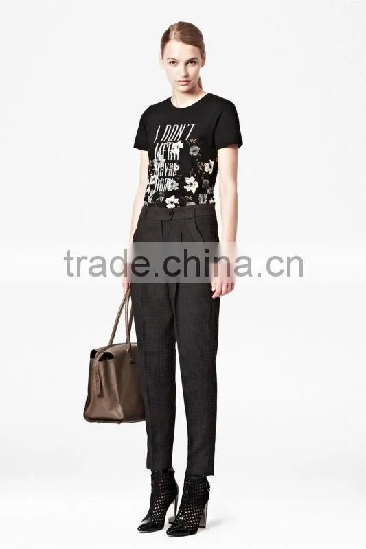 Ladies T-shirt with Floral Prints