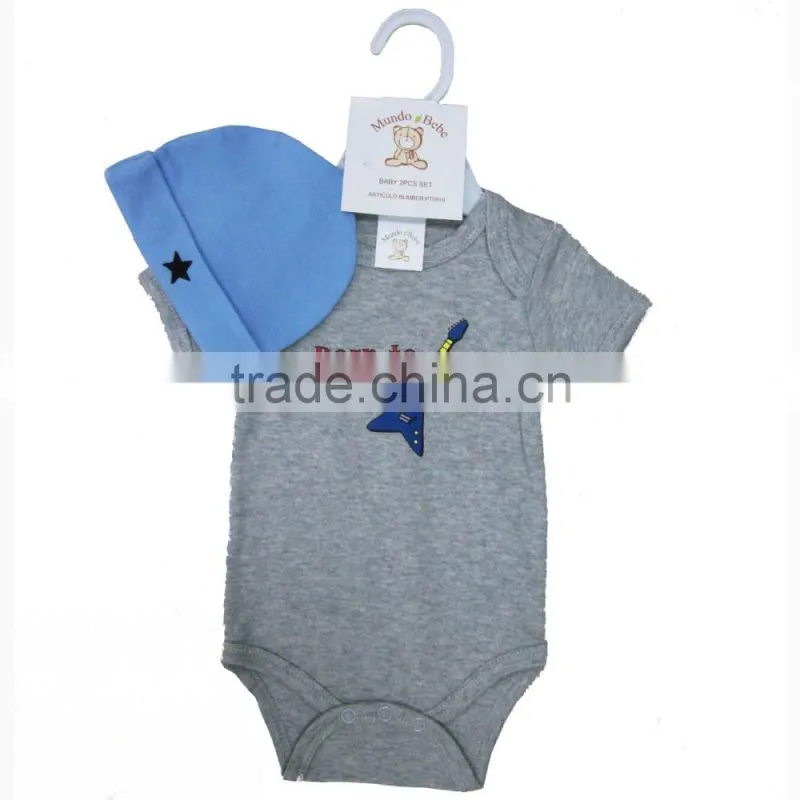 baby clothes 2pcs hanger set baby bodysuit baby cap