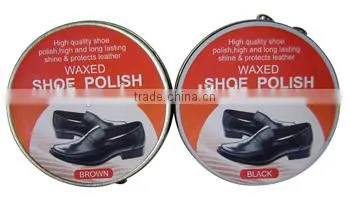 Greasy tin shoe cleaning cream for PU leather