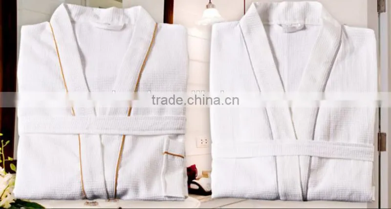 100% Cotton Wholesale Luxury Hotel Waffle Bathrobe For Men And Women