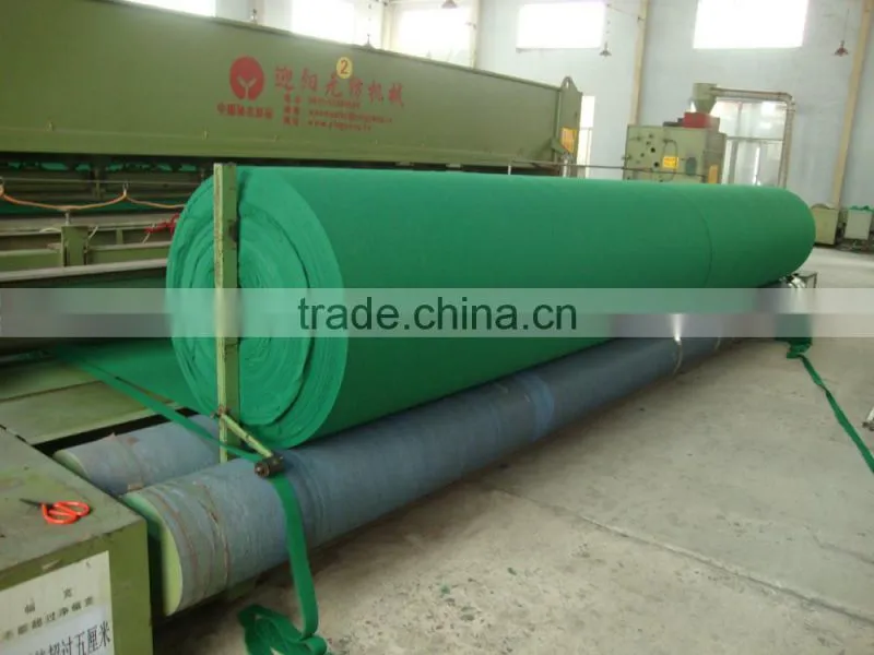 100%polyester ribbed carpet with anti slip backing,rubber backing