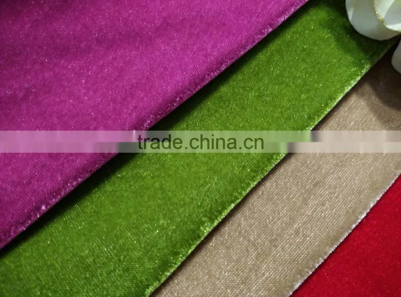 100% polyester wholesale spun velvet fabric for sofa cover