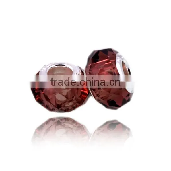 Charm Bead Fit European Bracelets,DIY Glass Crystal Murano Charm Beads