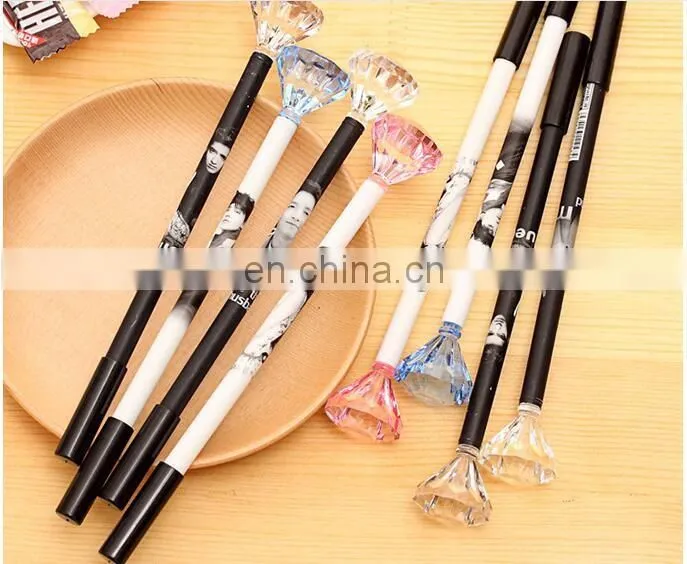 Diamond Rainbow color Gel Pens Set Kawaii School Supplies Office Stationary stars Cute Pens Stationery