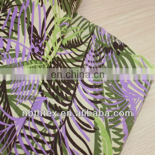 garment use woven printed linen fabric