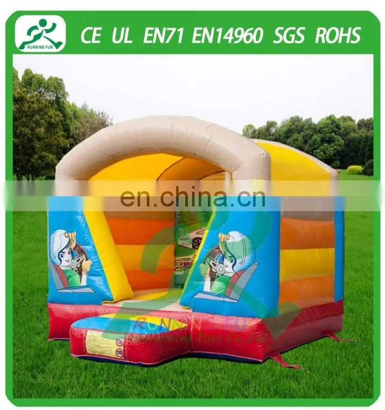 Mini inflatable auto open bouncy castle