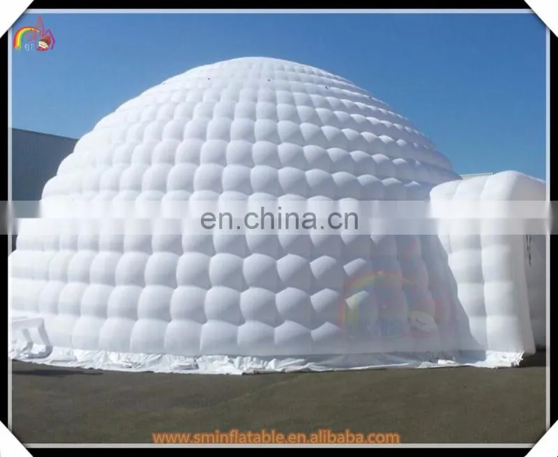 Wholesale inflatable blue camping air tent,inflatable triangle lawn tent for advertisement