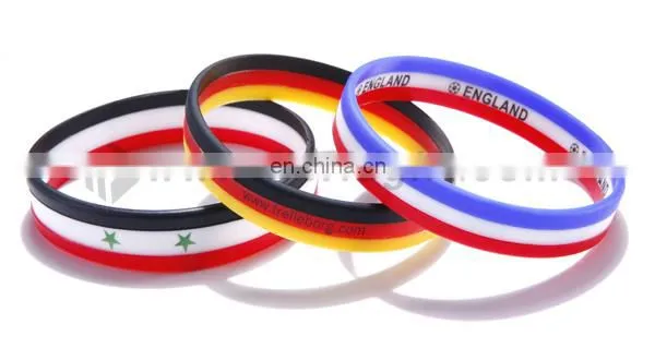 Rubber cheap custom logo silicone writbands