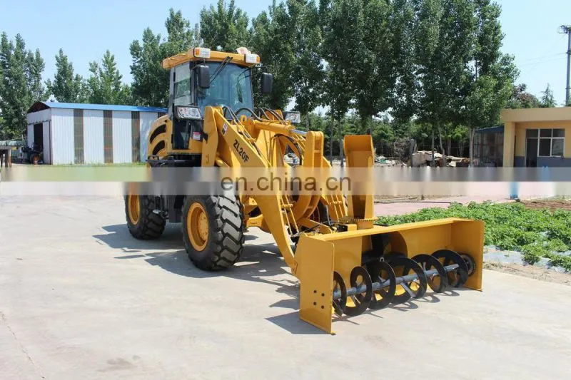 Factory direct supply loader with Snow plough , snow blower wheel loader