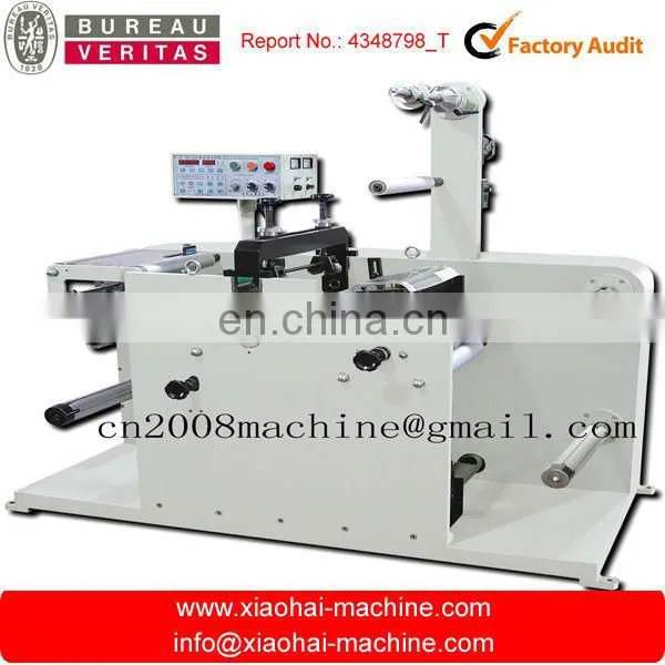 MQ-320 Full-automatic Roll-Roll, Roll to sheet Adhesive Label Die-cutting Machine with Lamination Hot-Stamping and Punching