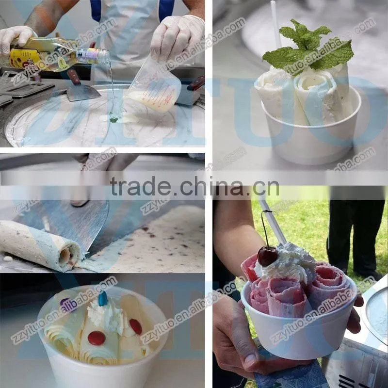 Thailand Fry Ice Cream Machine