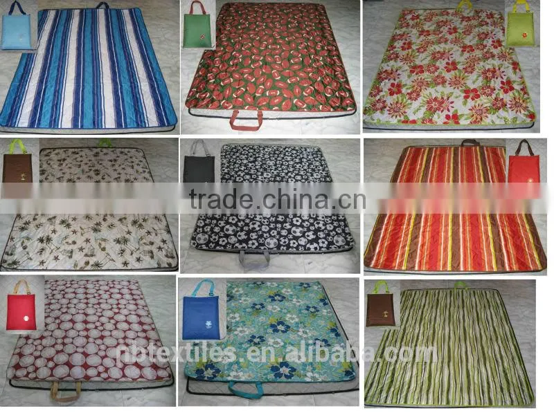 100%polyester printed picnic blanket