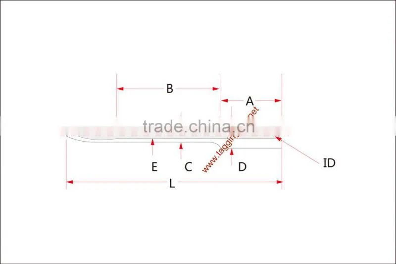 Ruifeng Brand All Steel Needle 31mm Length Tag Kimble Tagging Gun MOQ 100Pieces Factory Direct
