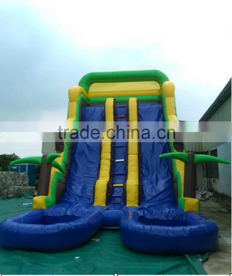 2016 new arrvail PVC tarpualin Inflatable gaint water slider for sale