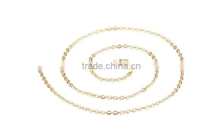 100% 316L Stainless steel chain necklace silver gold plated snake chain for pendants