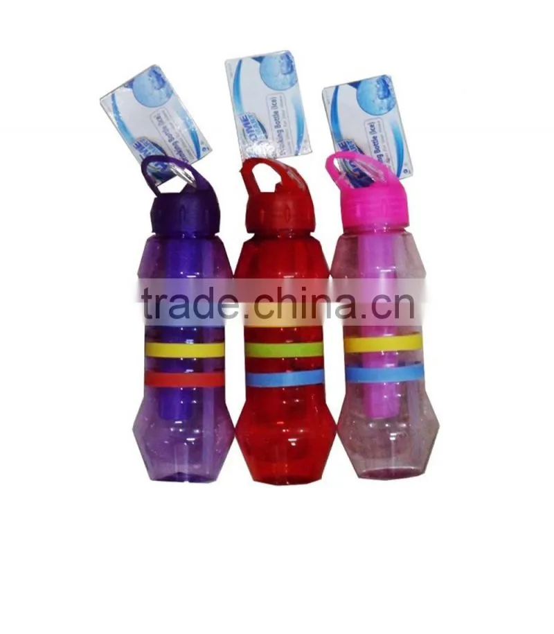 Ice core water bottle fancy plastic water drinking bottles summer ice