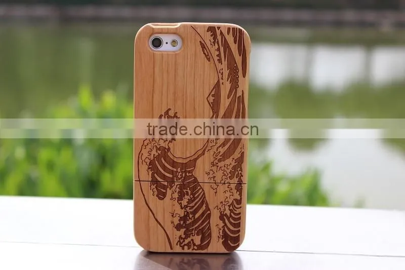 For Apple iphone 6 plus 5.5" wood Case , Bamboo case