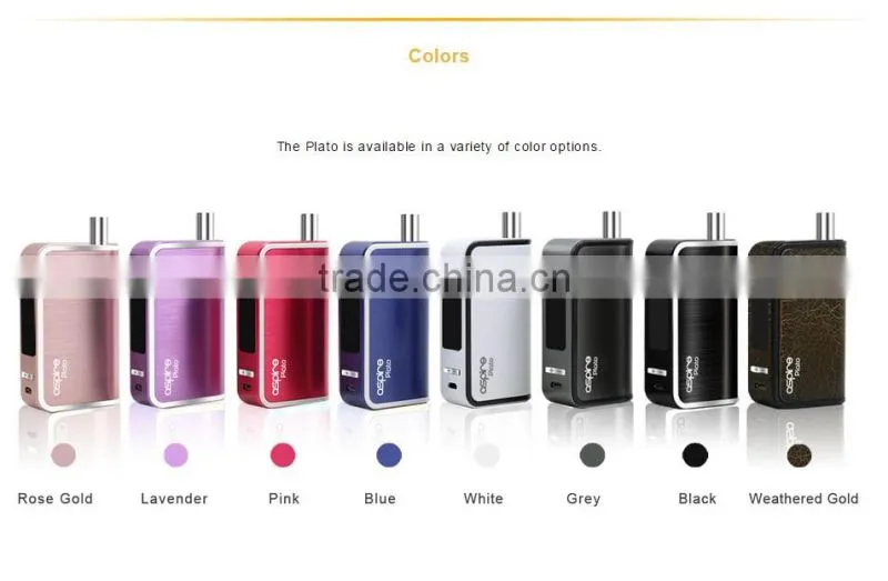 large stock Aspire Plato 50w TC kit with tank build in plato kit 50W TC start kit