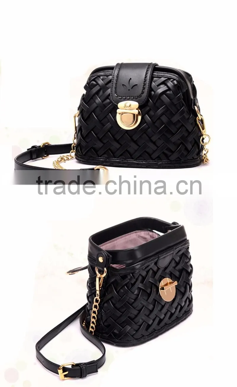 Fashion Weave Retro Shoulder Bag Cross Body Handbag Messenger woman hand bag