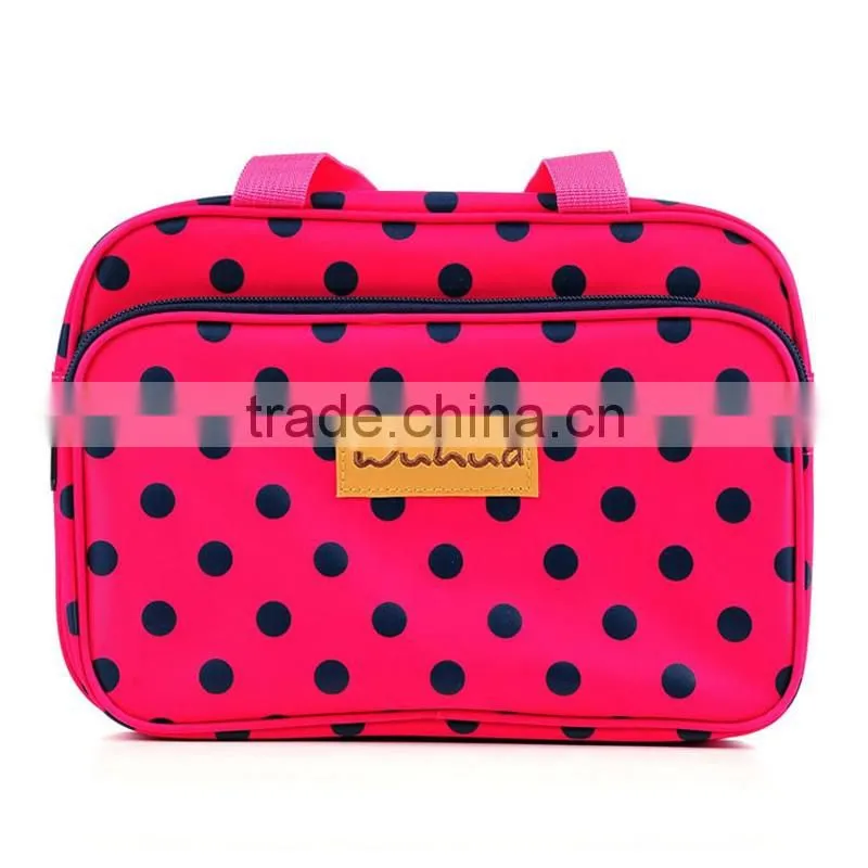 Stock wholesale baby diaper bag outdoor stroller travel dot nylon mommy cheap designer handbags