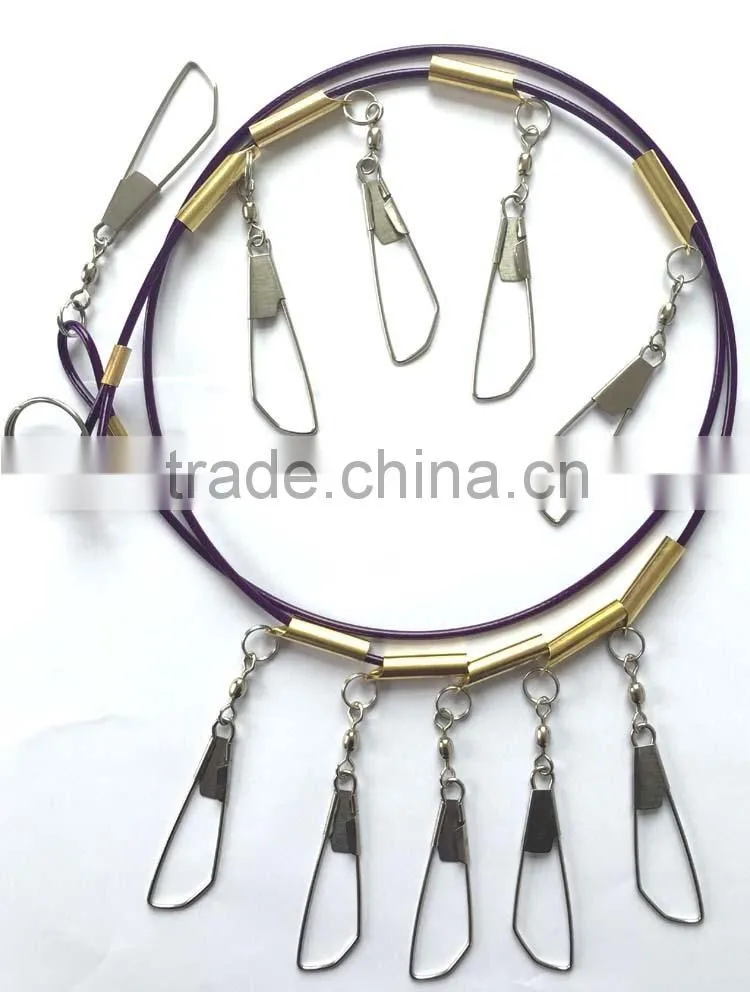 Stainless Steel 10 Key Fishing, 1.5Meters Locking Clasp With Life Float Fishing Accessories Fishing Lock